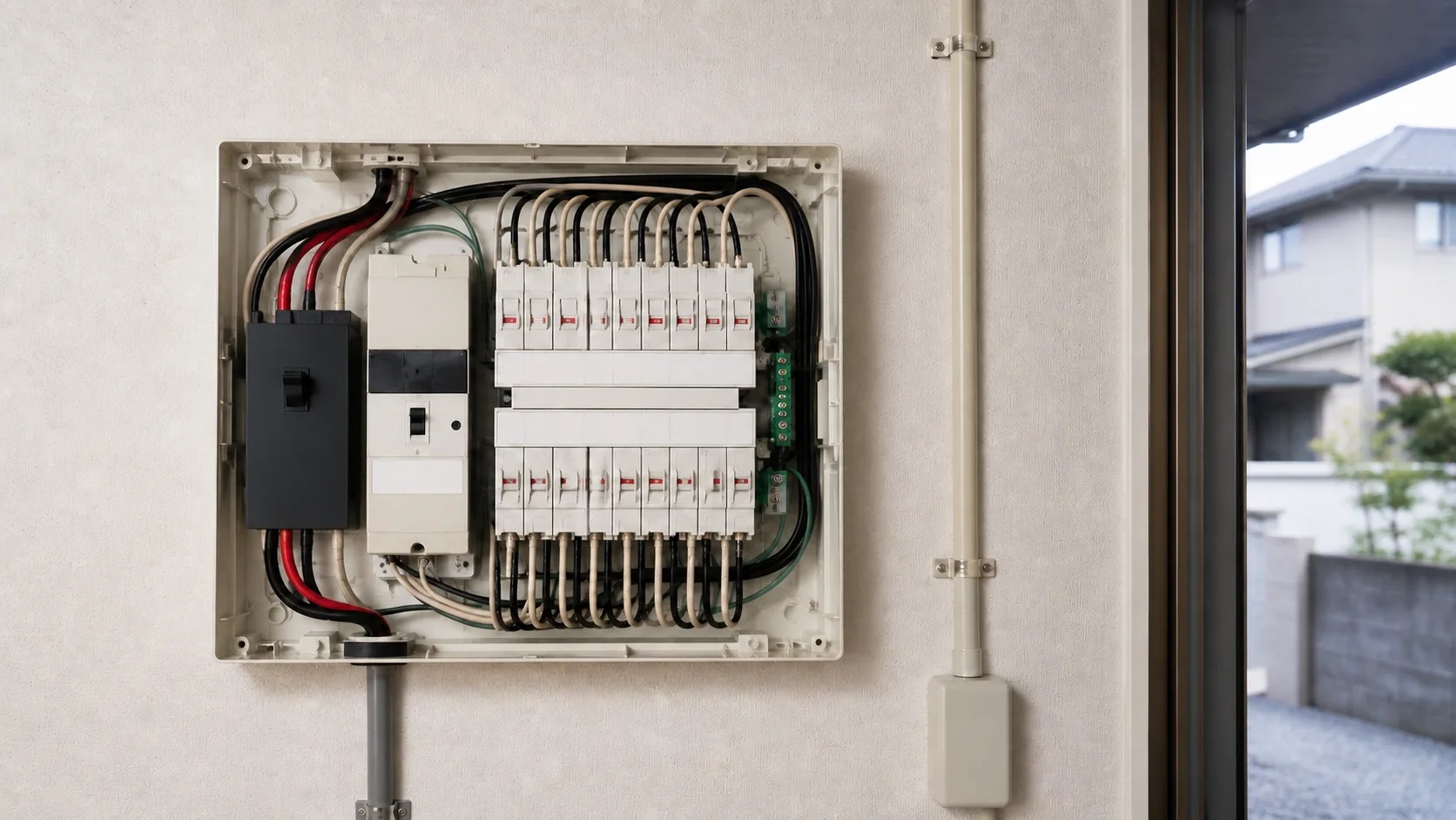 EV充電専用回路の追加可否を確認する住宅用分電盤